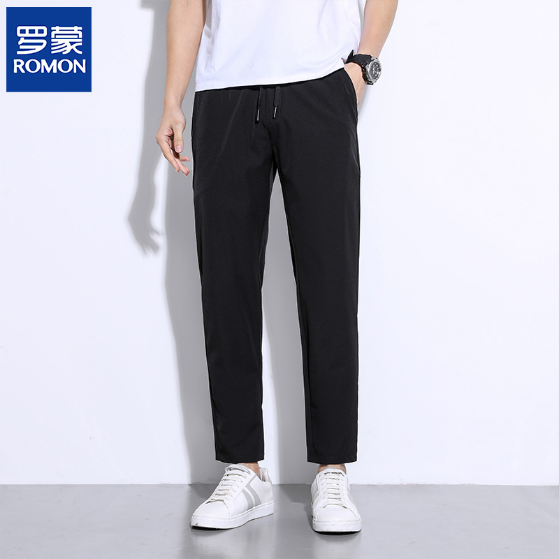 【JD专卖店】罗蒙  休闲裤男  黑色 M