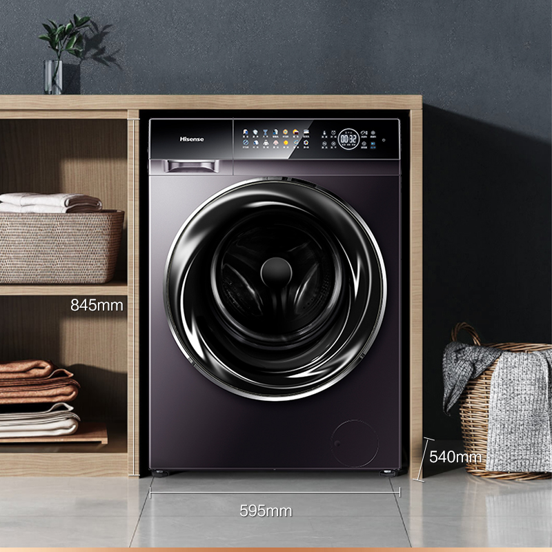 海信10KG全自动彩屏直驱洗衣机