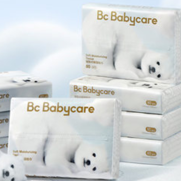 babycare熊柔巾40抽*5包