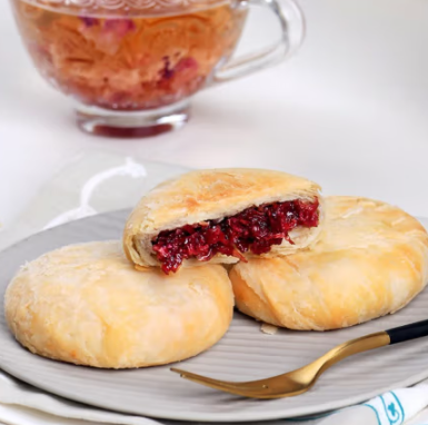 plus9.9元包邮！映象 玫瑰鲜花饼30g*10枚