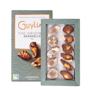 【新低价】19元包邮！吉利莲 海马形榛子夹心精选巧克力礼盒 125g