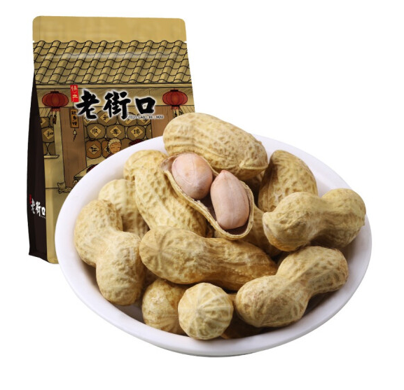 11.9元包邮！老街口 花生蒜香味420g+奶香味420g