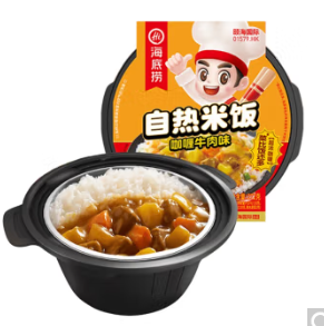 折12.4元/件！海底捞 咖喱牛肉方便米饭272g*4件