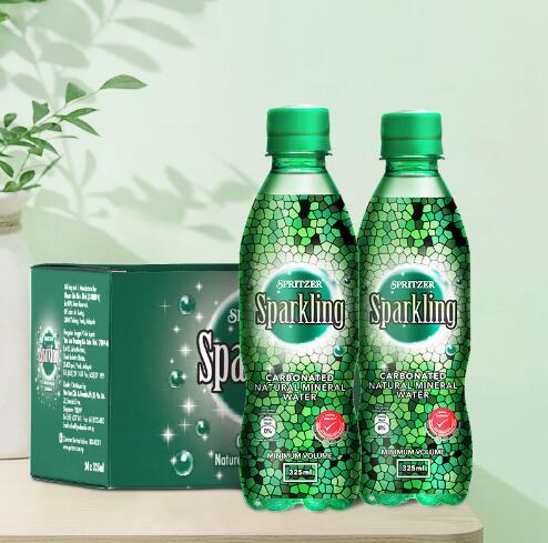 27.8元包邮！事必胜 高端无糖气泡水饮料325ml*12瓶