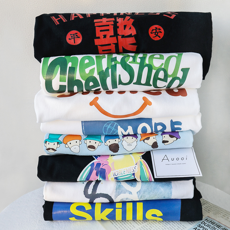 【几十款全一个价】情侣款潮流短袖上衣圆领