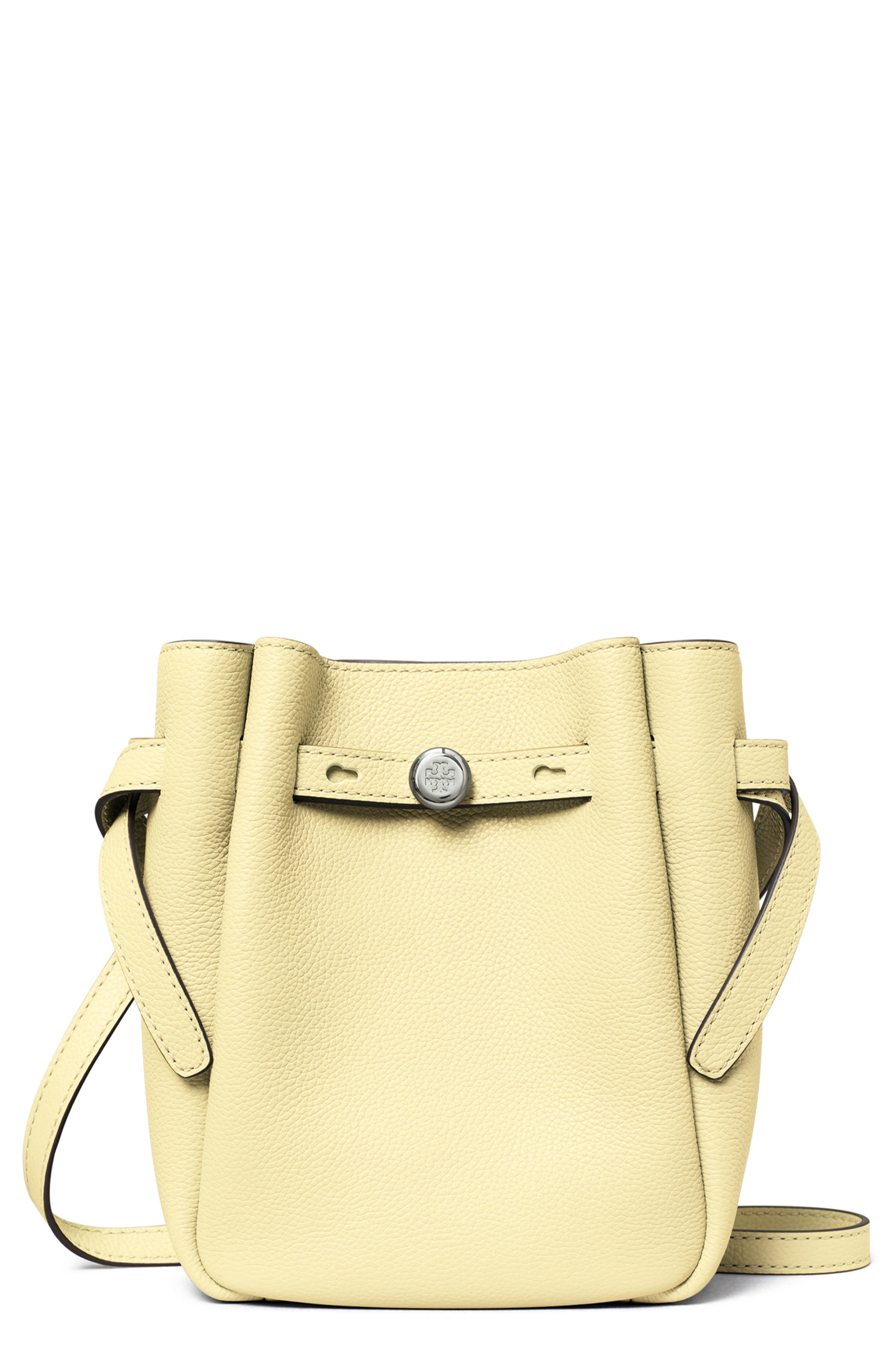Tory Burch Romy Pebble Leather Phone Crossbody Bag