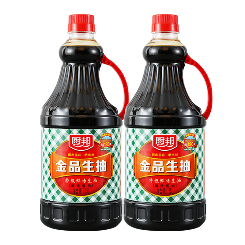厨邦酱油金品生抽1.25L*2瓶