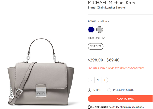 shoprunner michael kors