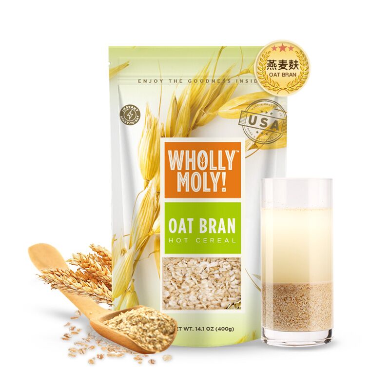 【2袋】好哩进口燕麦麸皮即食无糖燕麦片