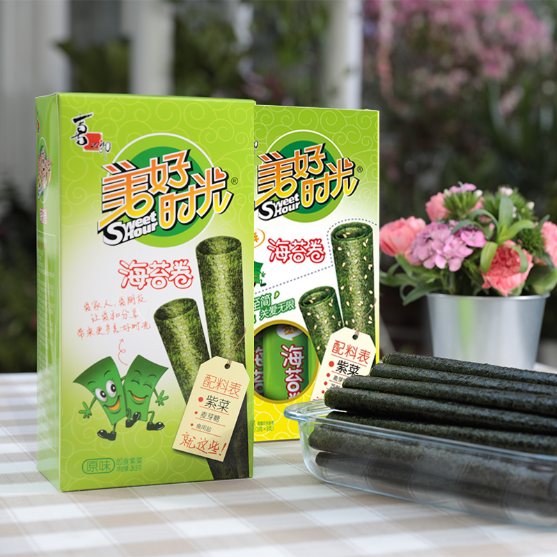美好时光原味/芝麻海苔卷组合装