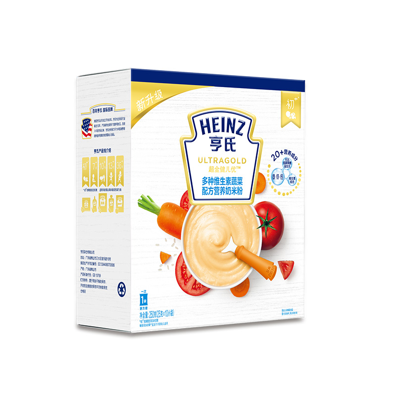 【拍两发三】亨氏CPP奶黄金米粉