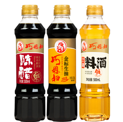 【史低价】16.9元包邮！巧媳妇调料组合500ml*6瓶