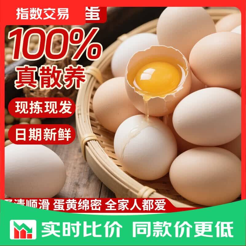 山林散养土鸡蛋40g*10枚，到手价仅4.99元
