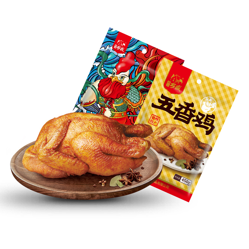 【乡盛】正宗德州特产扒鸡450g*2只