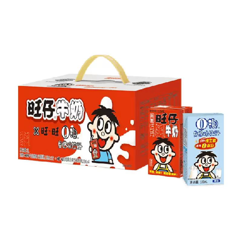 旺旺风味奶旺仔牛奶12盒+O泡4盒