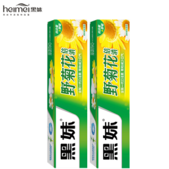 8.8元包邮！黑妹 野菊花牙膏160g*2支