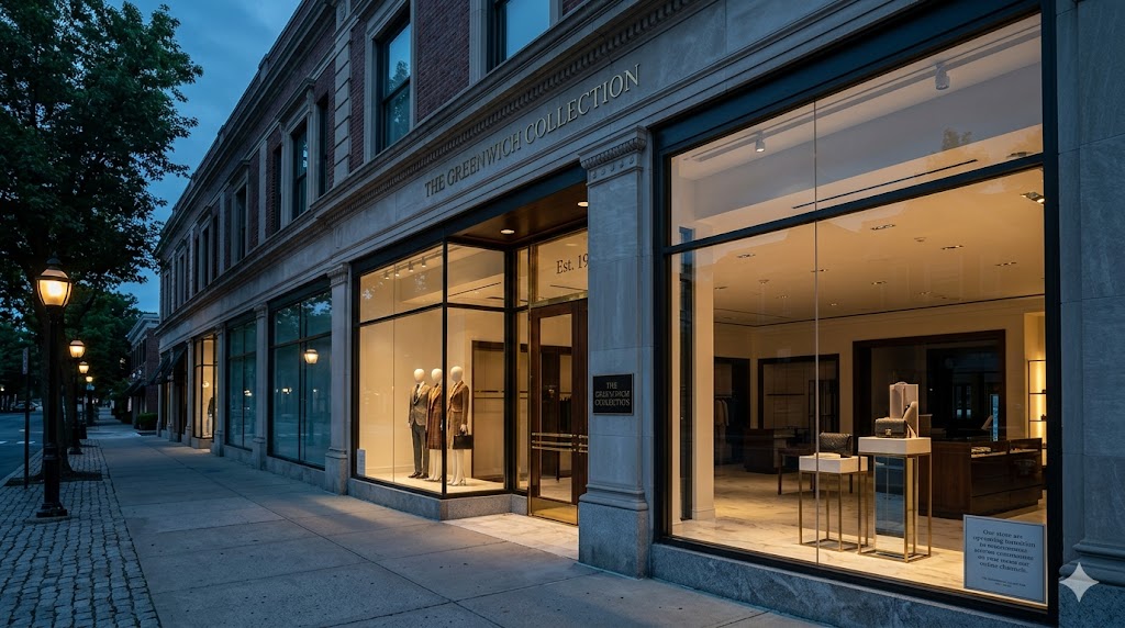 Saks Fifth Avenue Retail Storefront Exterior in Greenwich
