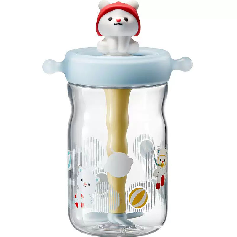 babycare小白熊儿童水杯500ml