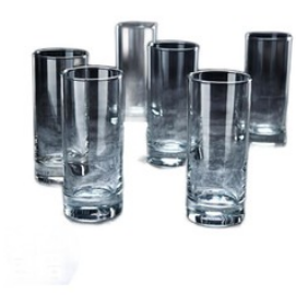 19元包邮！欧欣 透明玻璃杯子 290ml*6支