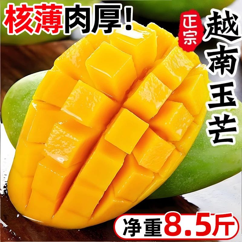 正宗越南.精选大青芒净重4.5斤单果280G+