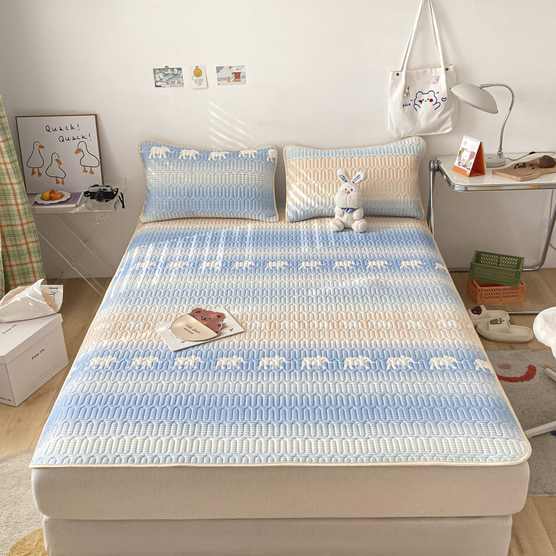 【全尺寸一个价】乳胶凉席三件套