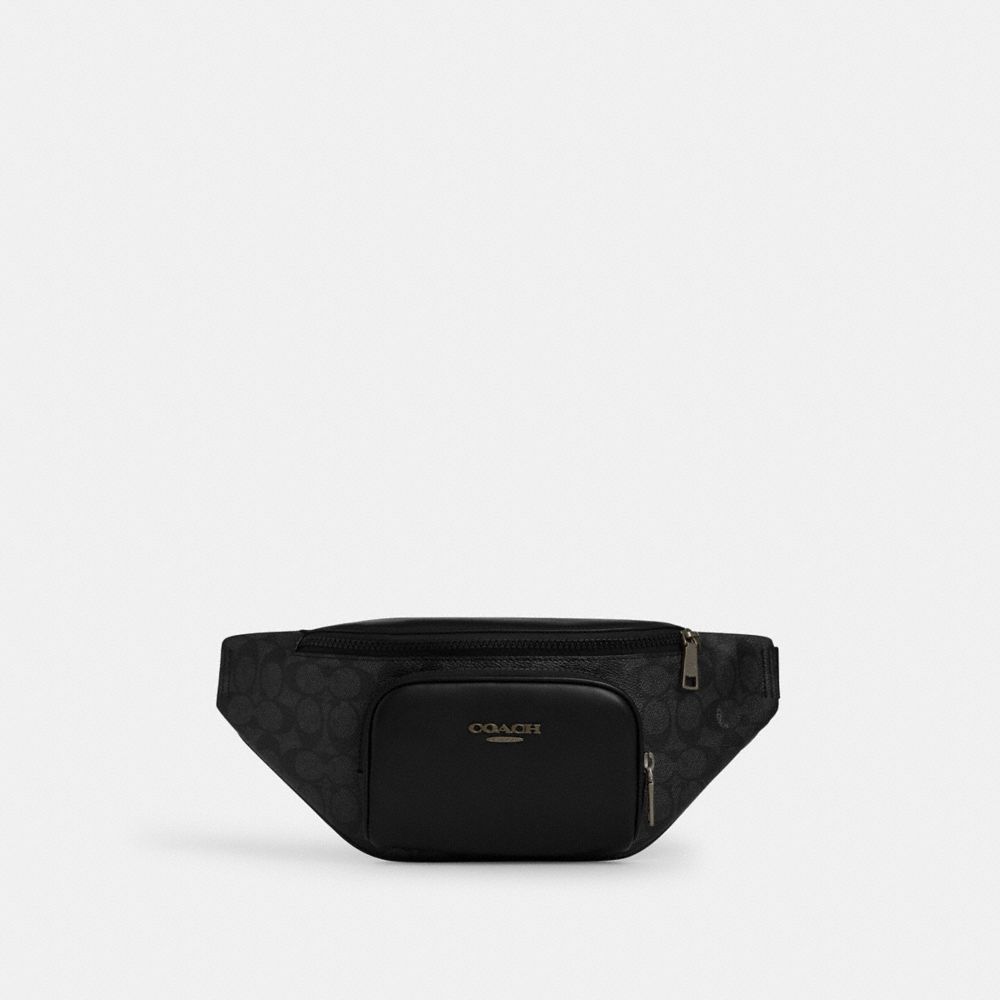 coach racer small belt bag in signature canvas CBF77-QBMI5