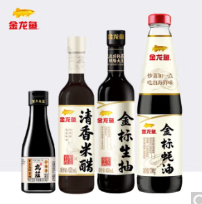 14.9元包邮！金龙鱼高端调味料4件