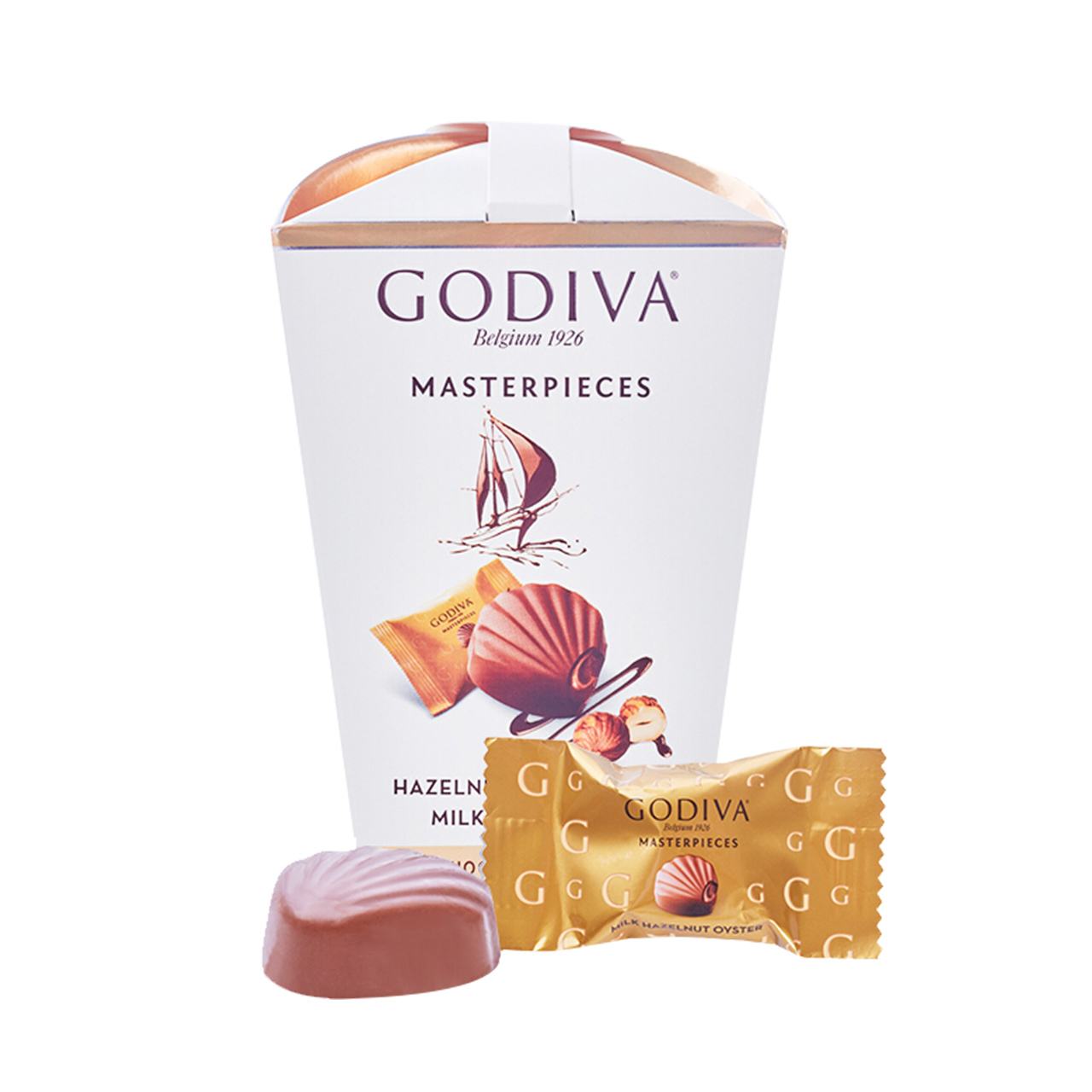 【进口】GODIVA歌帝梵榛子牛奶巧克力117g