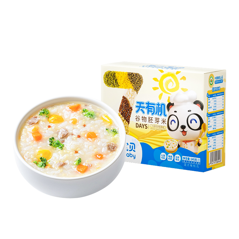 不二宝贝7天有机谷物胚芽米辅食
