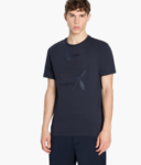 Armani Exchange 男士 常规版型 Ax Eagle T 恤,