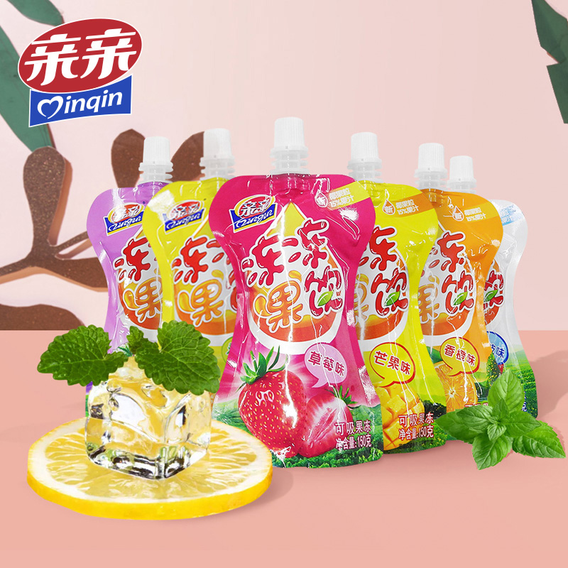 拍10件！亲亲吸吸果冻150g*10支