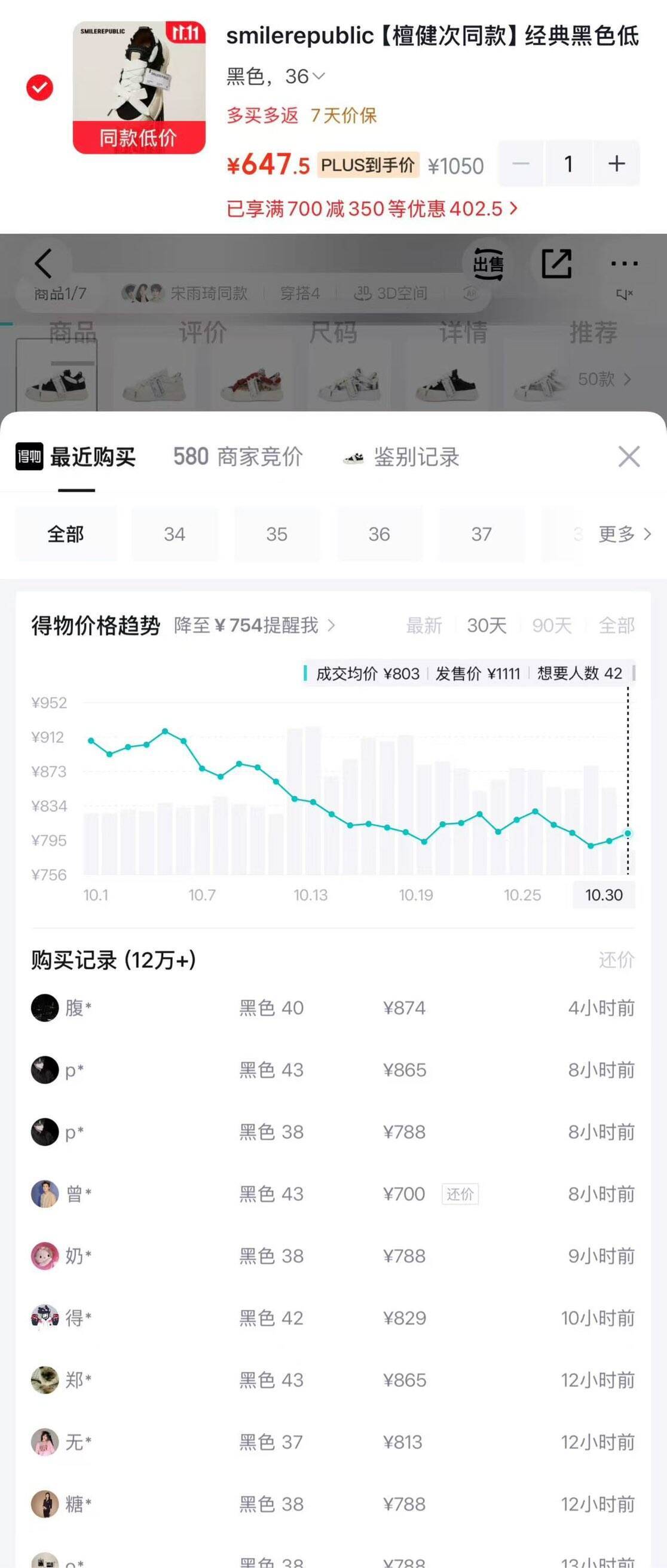 SR爆款开口笑帆布鞋 积分券到手567元