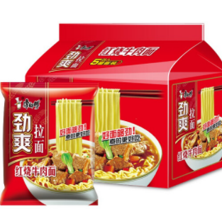 6.9元包邮！康师傅 红烧牛肉面104*5