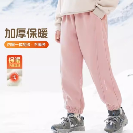 29.9元！巴布豆儿童加绒加厚裤子