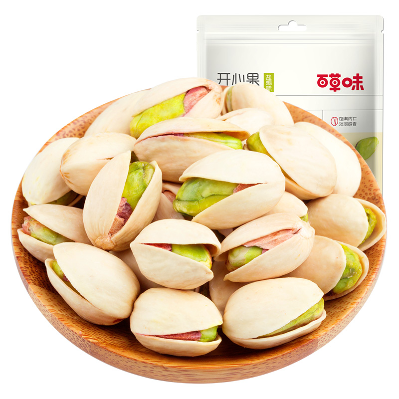 百草味坚果开心果100g不漂白炒货干果