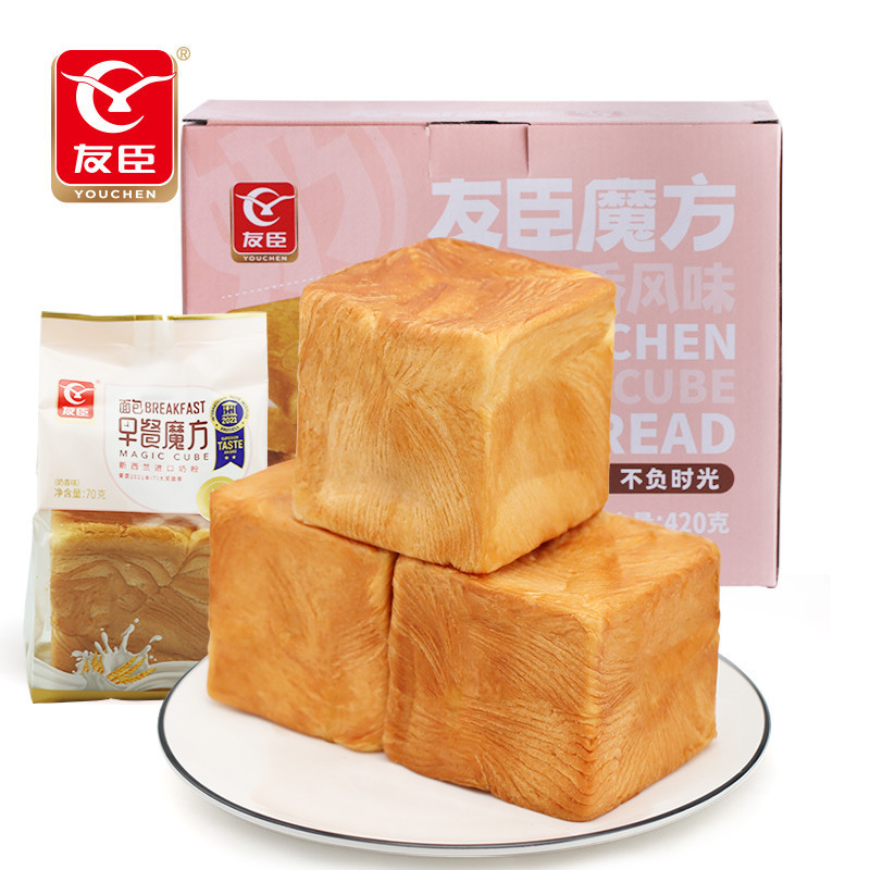 【友臣】魔方吐司手撕面包整箱420g