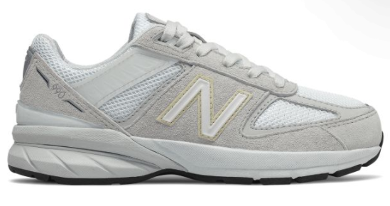 newbalance新百伦990v5中童款灰色运动鞋