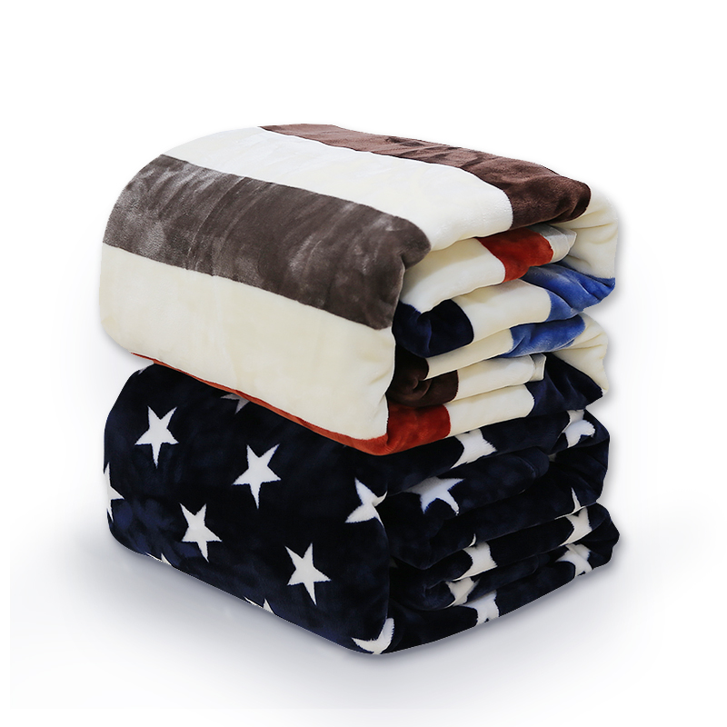 【玉沙】办公室被子毛毯70*100两条装