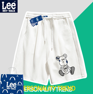 39.9元包邮！Lee联名网红白色运动短裤