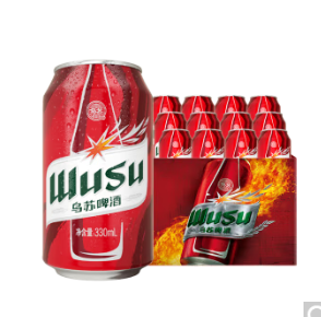 红乌苏 啤酒330ml*12罐