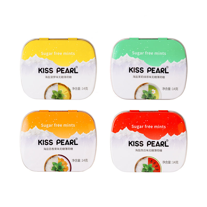 【拍6盒16.9元】kisspearl海盐薄荷糖6盒