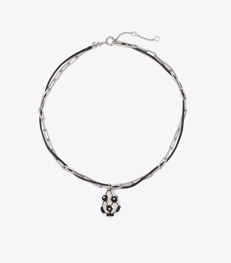 tory burch Curiosity Double-Strand Pearl Pendant