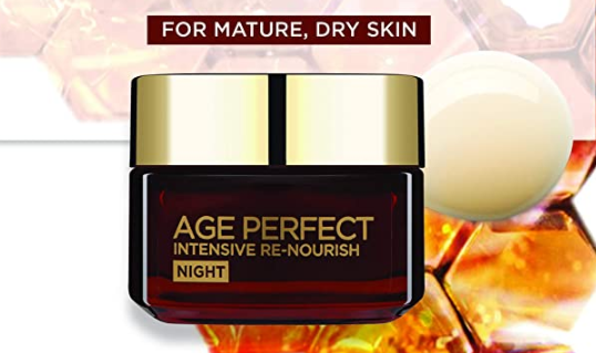 loreal欧莱雅ageperfect麦卢卡花蜜系列金致臻颜花蜜奢养晚霜50ml