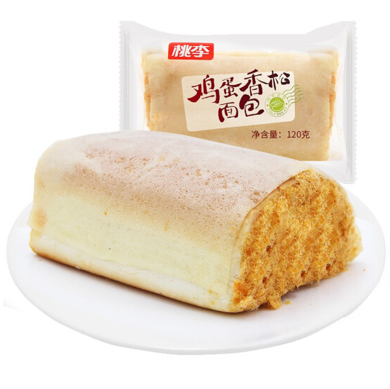 19.9元包邮！桃李 鸡蛋香松包600g 