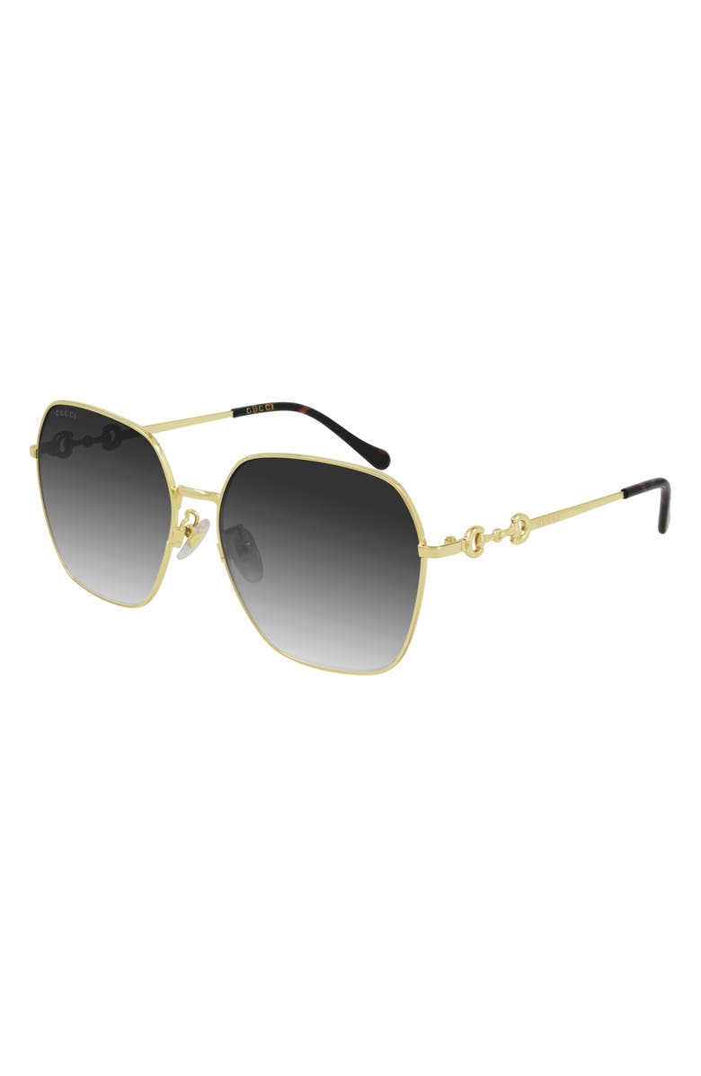 Gucci 60mm Gradient Square 太阳镜
