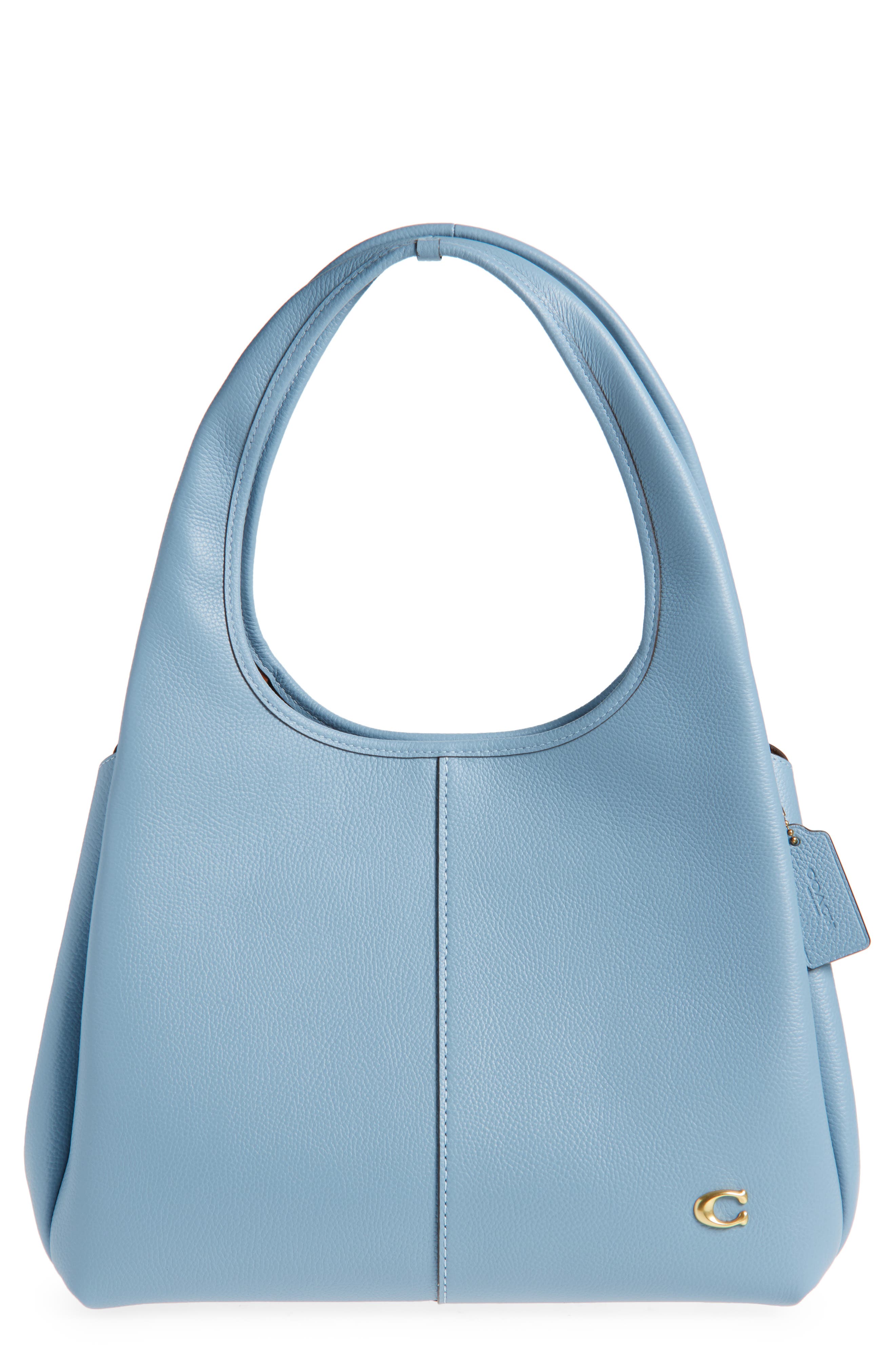 COACH Lana Polished Pebble Leather Shoulder Bag