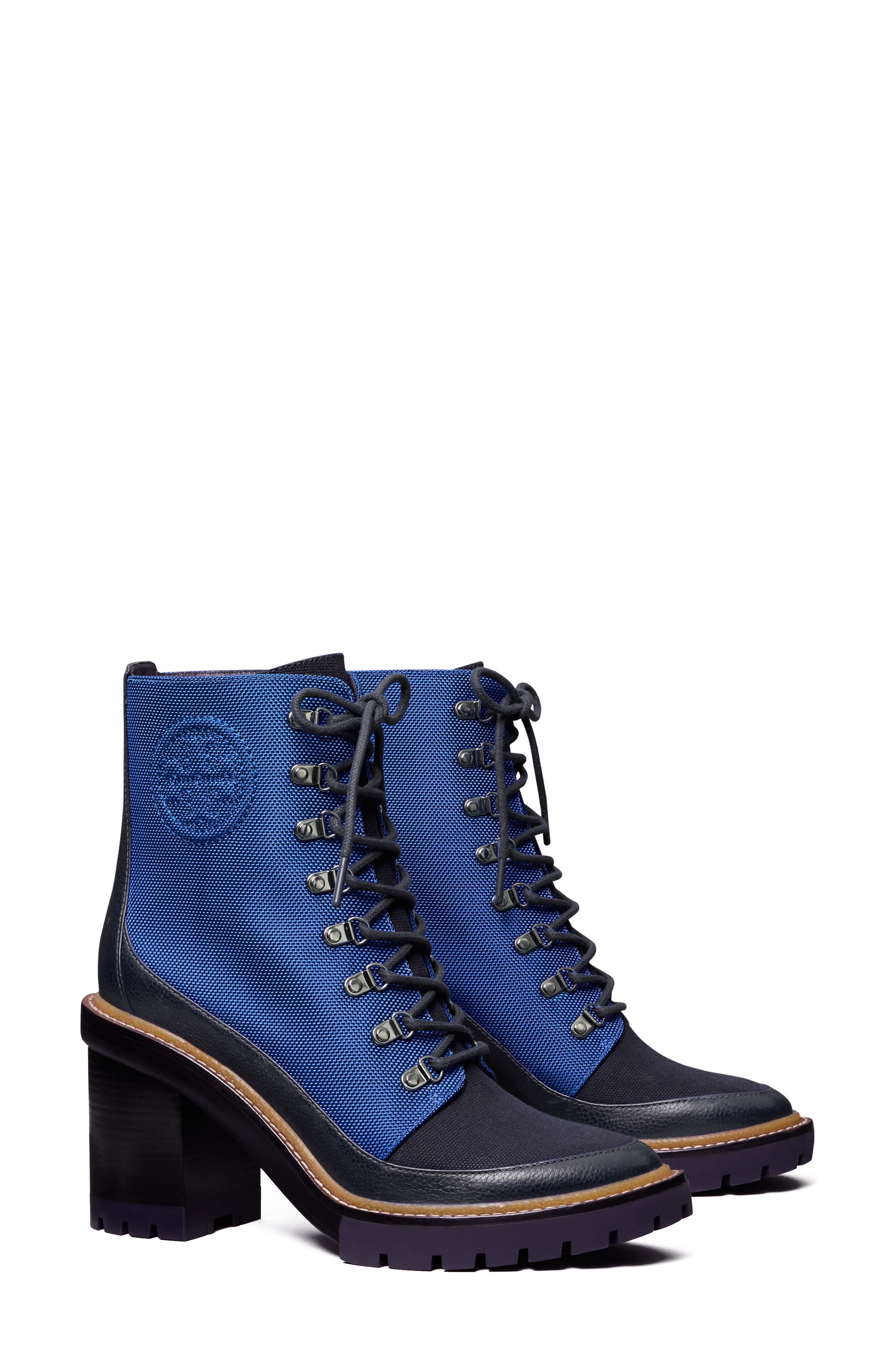 Tory Burch Miller Mixed Materials Lug Sole Boot