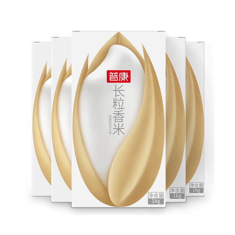 【普康】长粒香米1kg*5盒