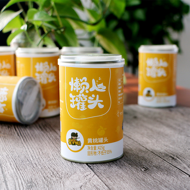 【天同果小懒】新鲜黄桃罐头425g*6罐