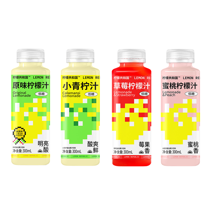 柠檬共和国新品鲜柠檬汁*6瓶